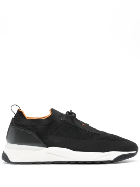 Sneakerși Santoni tricotate negru