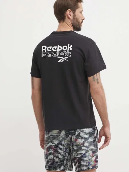 Tričko Reebok Brand Proud s potiskem černá