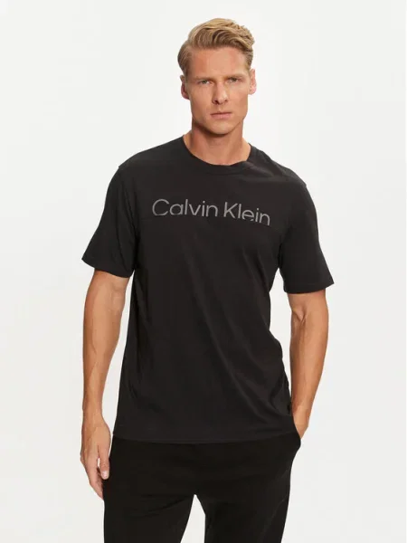 Тениска Calvin Klein Performance с принт черно