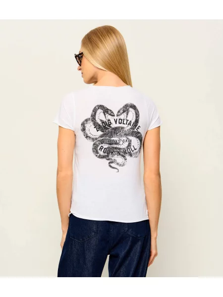 Zadig&Voltaire Tricou Henley alb