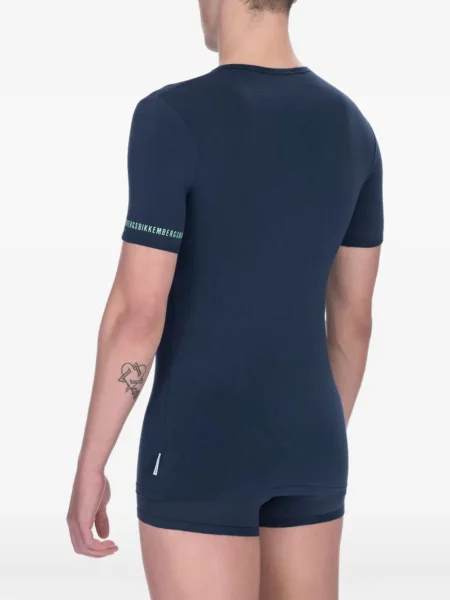 Tricou Bikkembergs cu imagine albastru