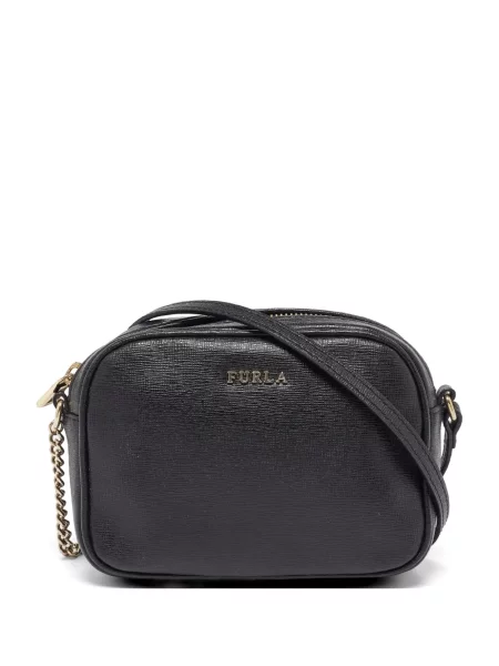 Body Furla din piele negru
