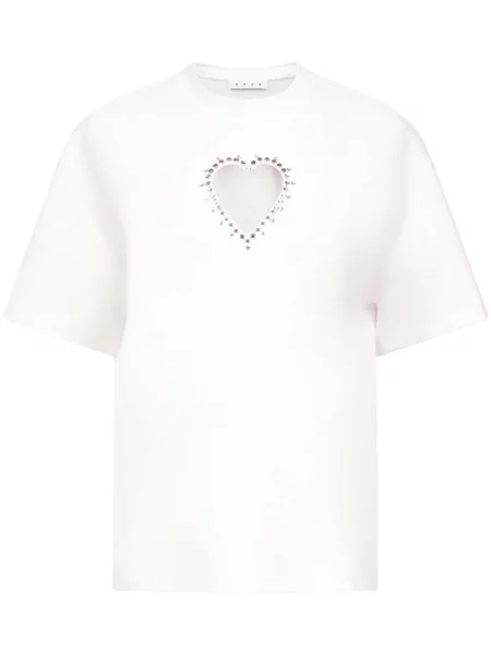 Tricou Area de cristal alb