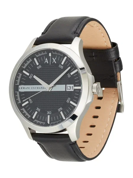 ARMANI EXCHANGE Ceas analogic / argintiu negru