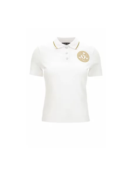 Koszulka polo Versace Jeans Couture biała