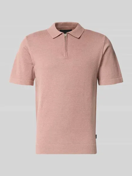 Koszulka polo z zamkiem błyskawicznym o kroju regular fit model MILANO' Jack & Jones Premium