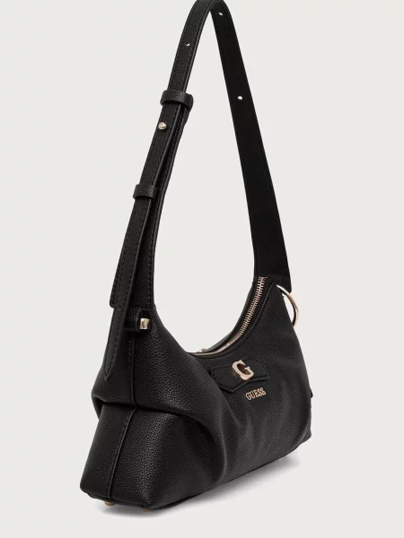 Geanta hobo Guess din piele negru