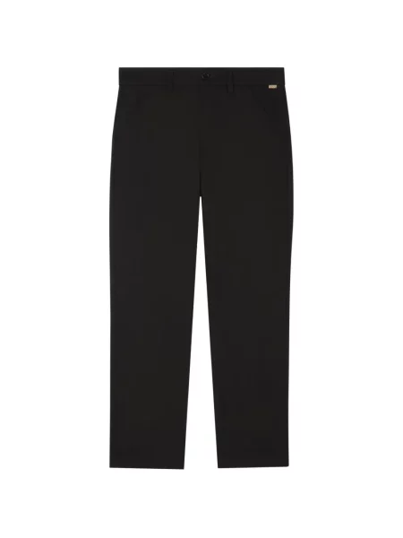 Pantaloni chino Burberry din țesătură twill negru
