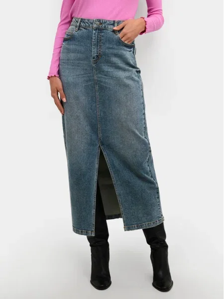 Kaffe Fustă de blugi Dana albastru