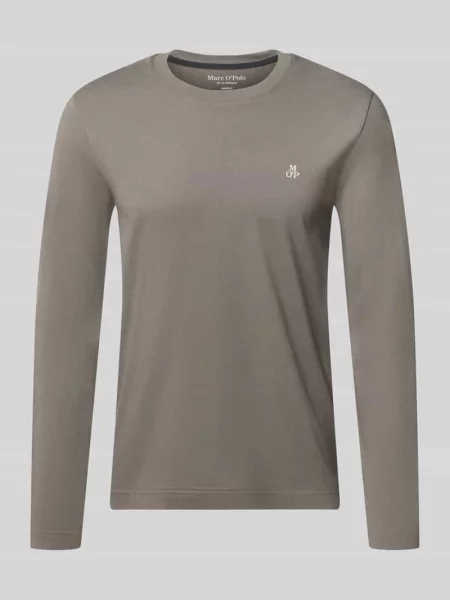 Shaped Fit koszulka z długim rękawem z czystej bawełny Marc O'polo