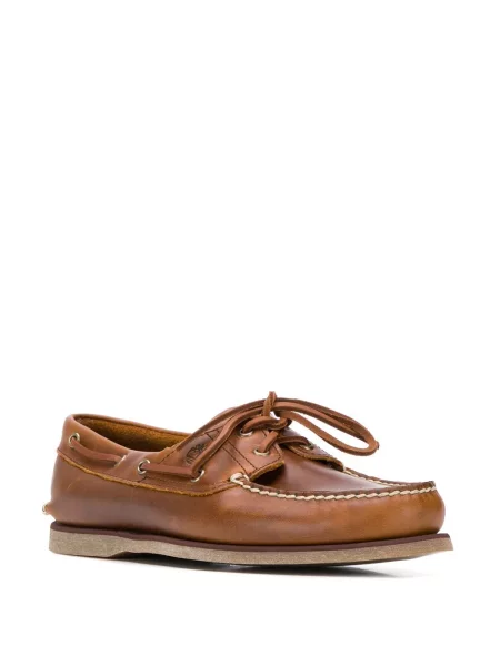 Półbuty Timberland sznurowane koronkowe brązowe