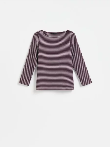 Reserved Tricou cu mânecă lungă din amestec de multicolor