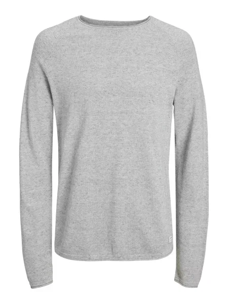 JACK & JONES Pulover JWHHILL deschis gri