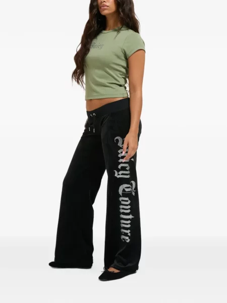 Tricou Juicy Couture cu autograf verde