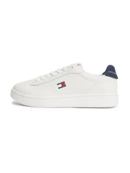Sneakerși Tommy Jeans alb