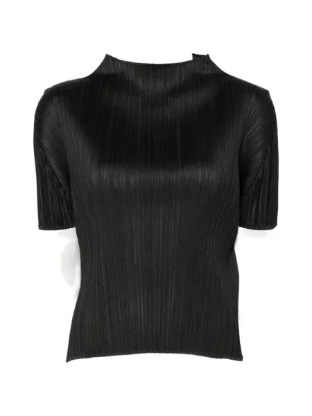 Tričko Pleats Please Issey Miyake černé