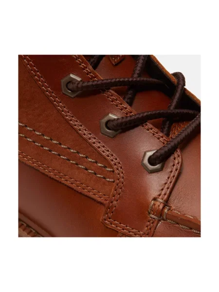 Šnurovacie čipkované členkové topánky Timberland hnedá