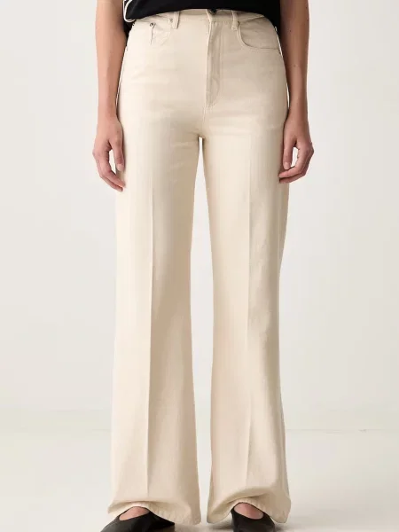 A.P.C. blugi straight pentru femei bej