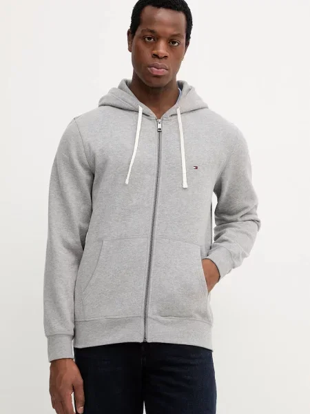 Суичър с качулка Tommy Hilfiger с качулка бежово