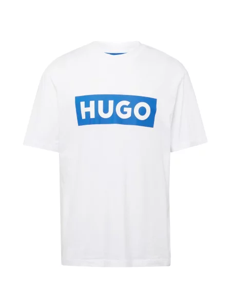 HUGO Tričko Nico modrá bílá