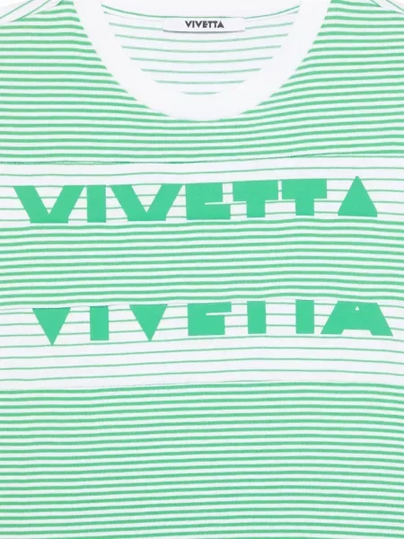 Tricou Vivetta cu dungi verde