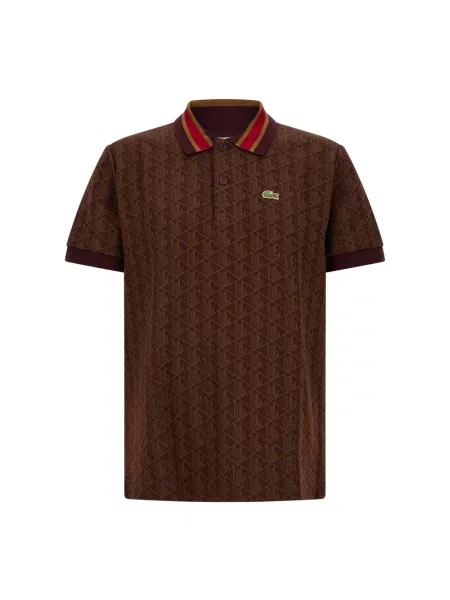 Koszulka polo Lacoste klasyczna brązowa