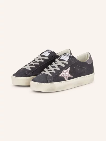 Golden Goose Sneakersy Ball Star grau złote