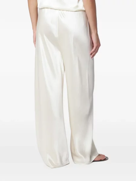 Pantaloni palazzo Almada Label din satin