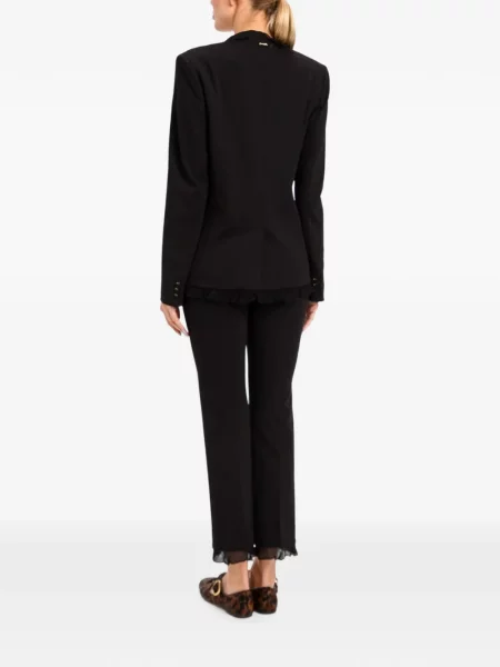 Sacou Twinset cu volane negru