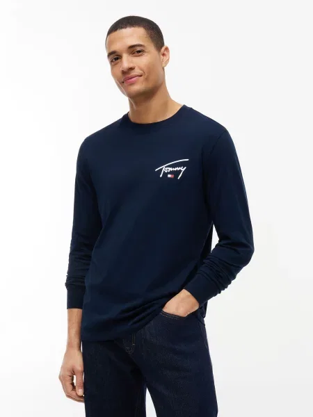 Tommy Jeans Tričko námornícka modrá / červená biela