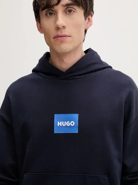Свитер Hugo Blue с капюшоном синий