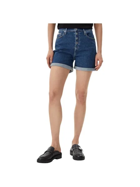 Pantaloni Calvin Klein Jeans scurte albastru