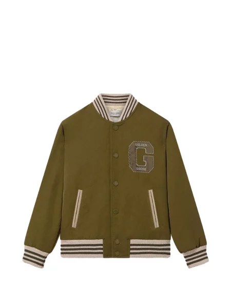 Kurtka bomber dziecięcy Golden Goose zielony