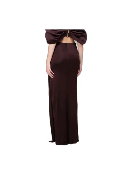 Długa spódnica maxi Elisabetta Franchi brązowa