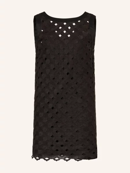 Max Mara Beachwear Sukienka Plażowa Pesi Z Koronki Ażurowanej schwarz czarna