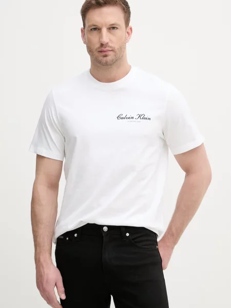 Calvin Klein Jeans tričko béžové