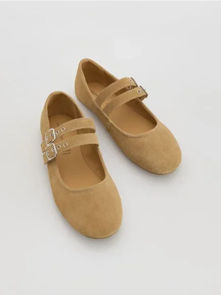 Замшевые балетки Reserved