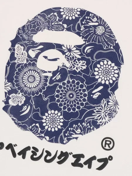 Tricou grafic A Bathing Ape® cu model floral cu imagine