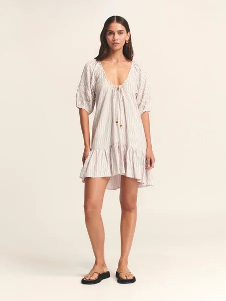 St MRLO Rochie Sora / roz pastel verde