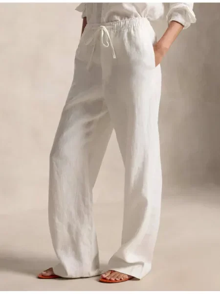 POLO RALPH LAUREN De in pantaloni alb