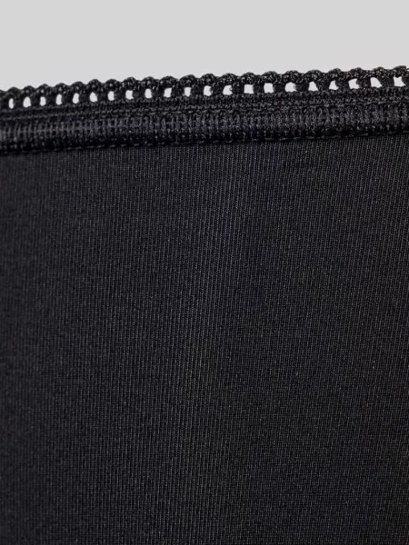Figi z detalem z logo w zestaw 3 szt. Sloggi czarne