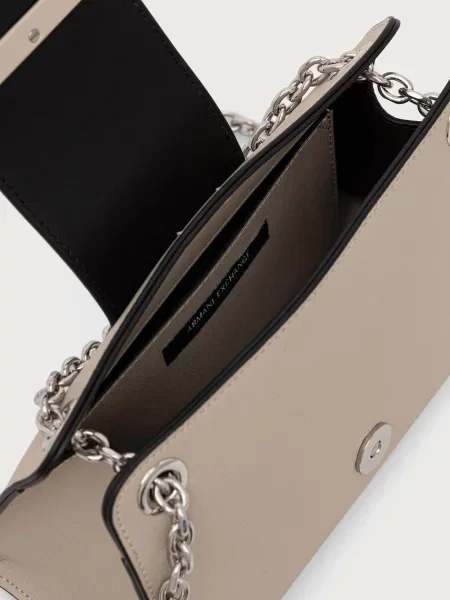 Armani Exchange oldaltáska női műbőr bézs