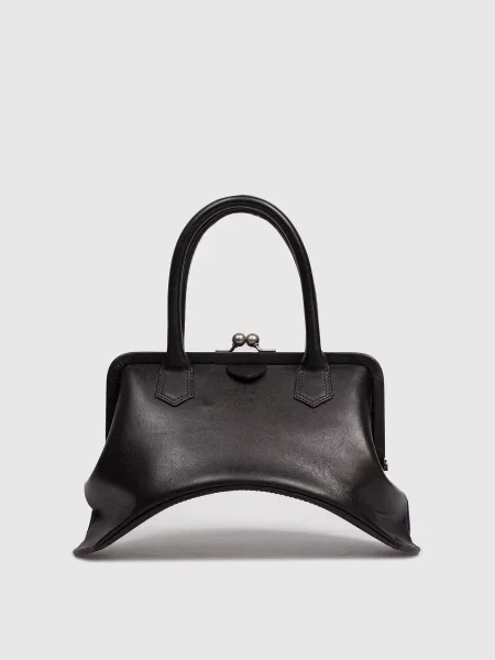 Шкіряна сумка-тоут Y`s Yamamoto чорна