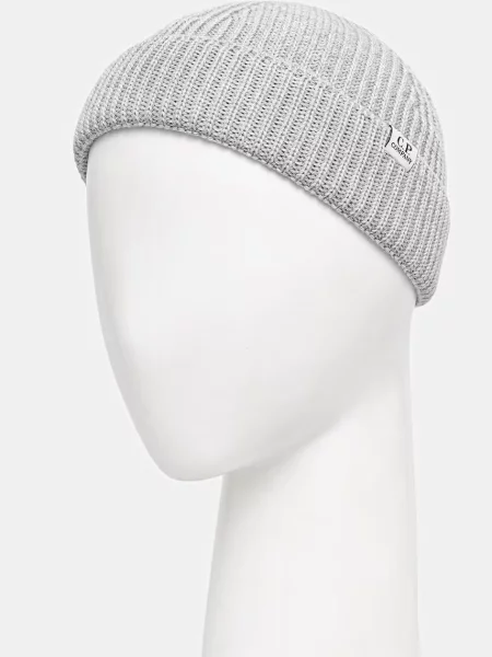 C.P. Company шапка beanie із мериносової вовни