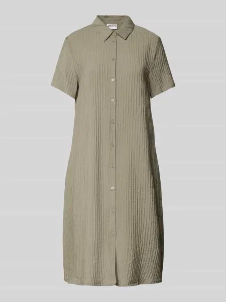 Sukienka koszulowa o długości do kolan z fakturowanym wzorem Jake*s Casual