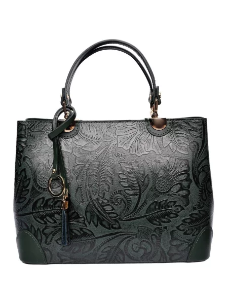 Geantă shopper Anna Luchini verde