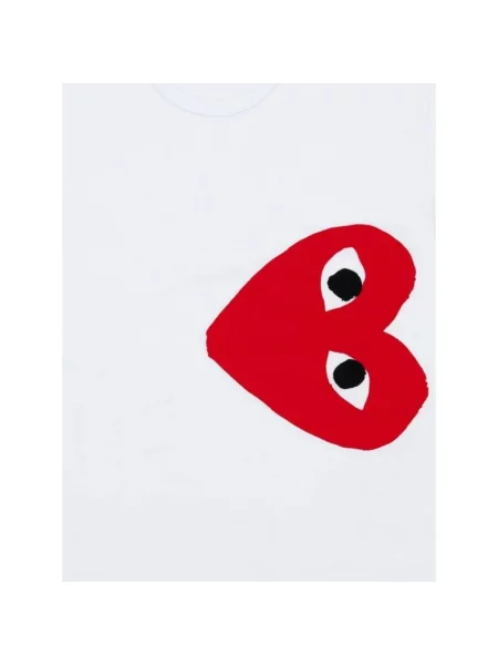 Koszulka polo Comme Des Garcons biała