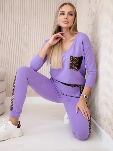 Komplet dresowy Kesi fioletowy
