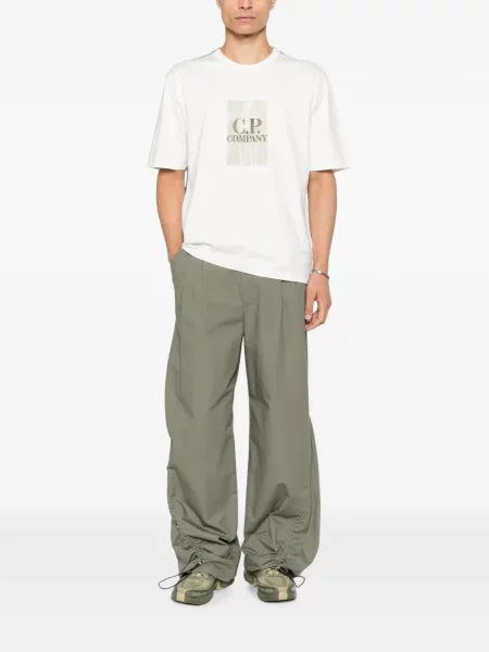 Tricou C.p. Company cu broderie alb