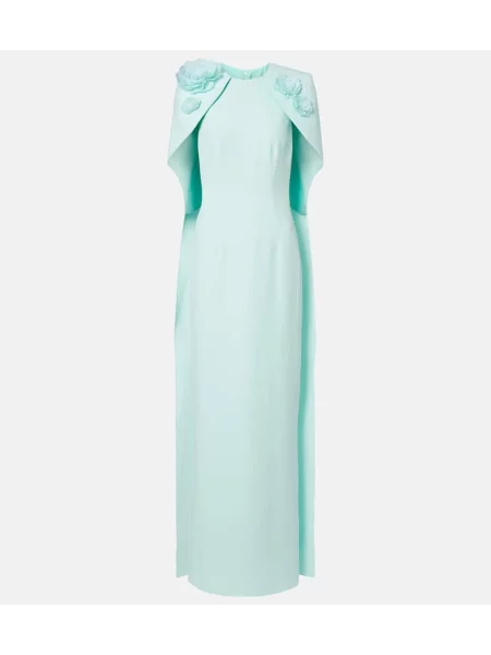 Rochie Safiyaa cu model floral albastru